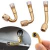 Motorcycle 45 90 135 Degree Angle Bent Valve Adaptor Extension Valve Bike Adapter Car Tyre Tube P6R4