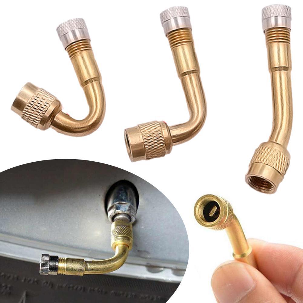 Motorcycle 45 90 135 Degree Angle Bent Valve Adaptor Extension Valve Bike Adapter Car Tyre Tube P6R4