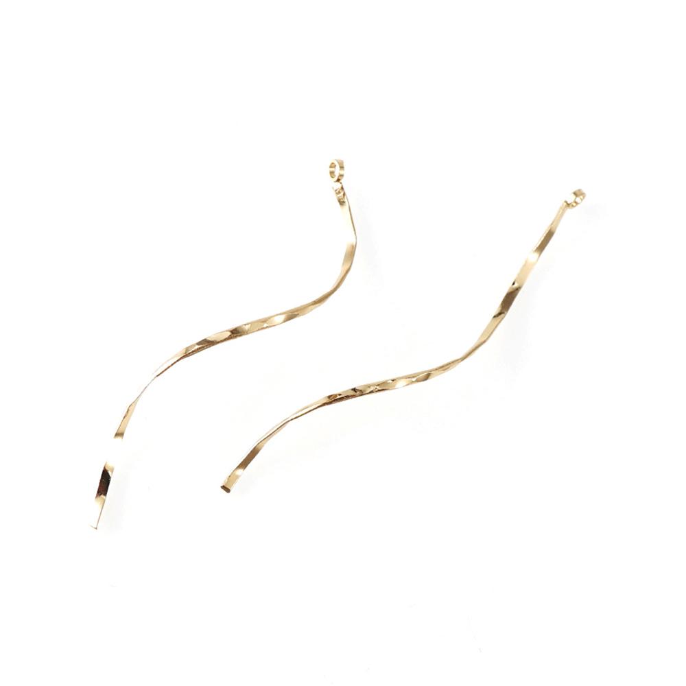 5.3-6.6cm10Pcs S shape Pendant DIY Earring Accessories Materials Double Head Crafting Supplie Jewelry Making Bracelet Necklace