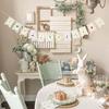 Locally Grown Baby Shower Bunting Banner, Vegetable Farmer's Party Decorations for Kids Produce Stand Farmers Market Bridal Shower Party Bachelorette