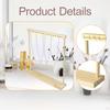 Necklace Display Holder Hanging Hooks Wood Jewelry Organizer Hanger for Shop