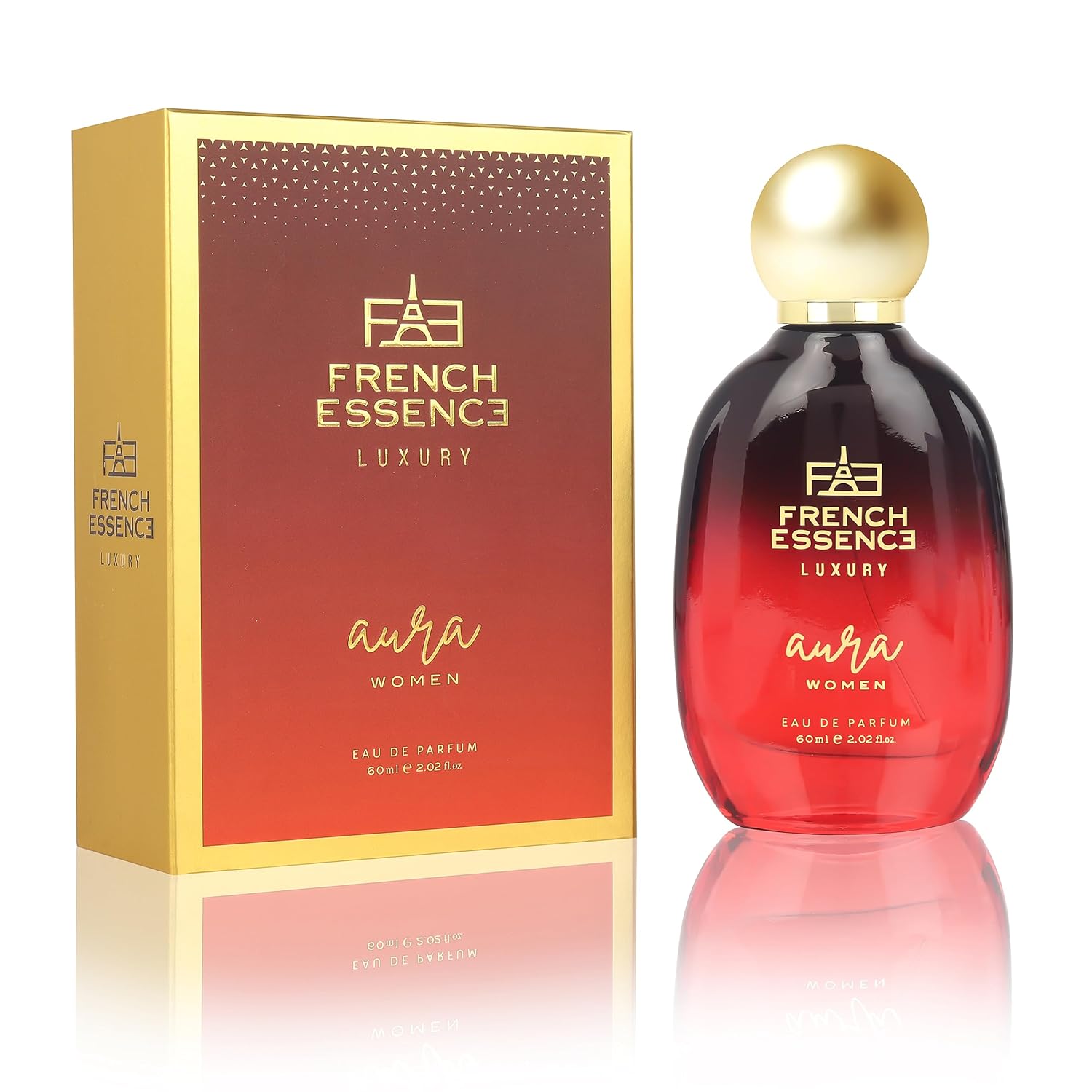 

French Essence Aura Eau De Parfum For Women 60ml, 2.02 Fl.oz. | Long Lasting Luxury Perfume - Fragrance For Gift Purpose M чистий
