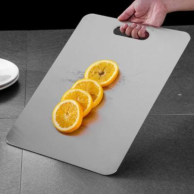 Planche à découper épaissie en acier inoxydable antibactérienne résistante à la moisissure planche à pétrir la pâte cuisine fruits légumes planche à découper