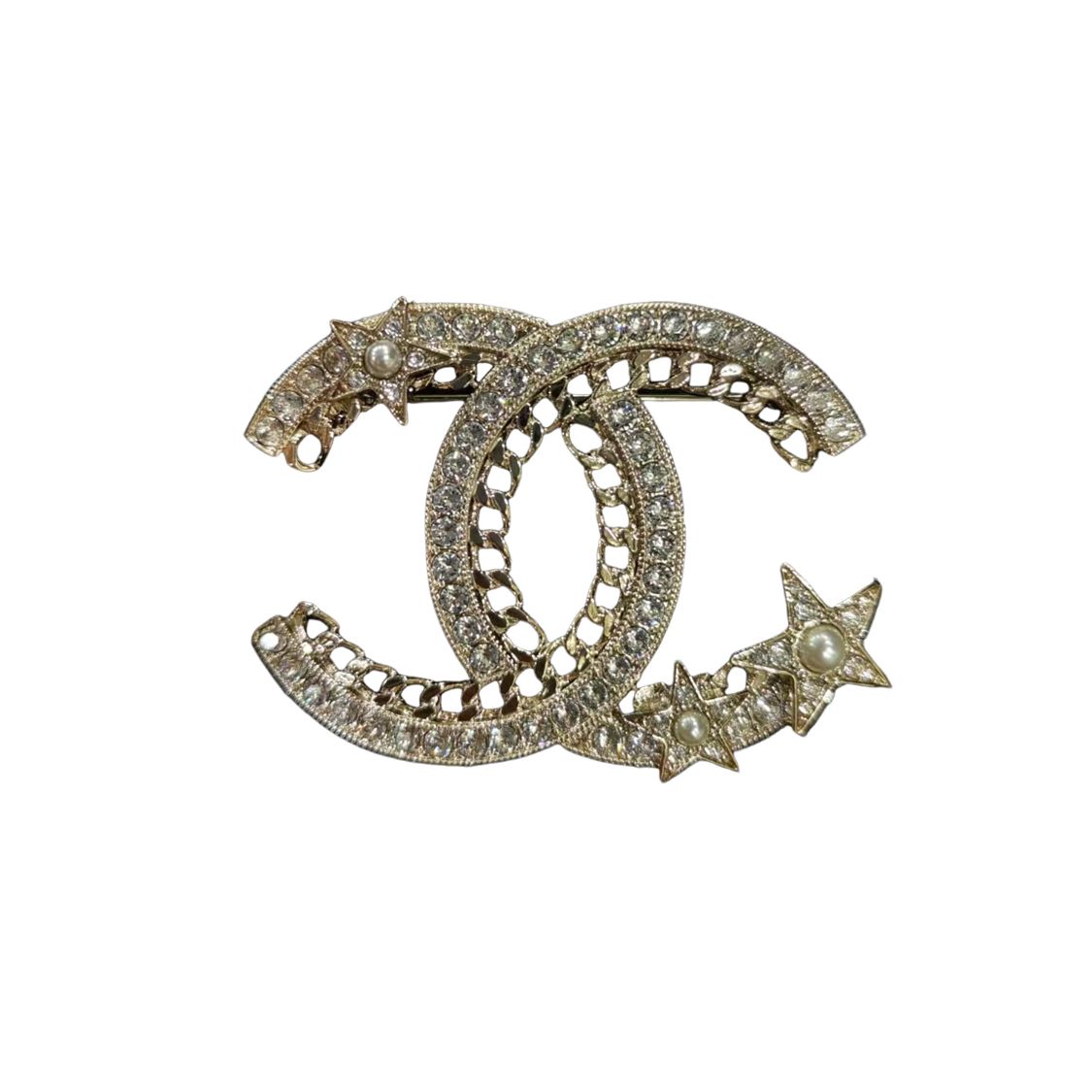 

Chanel Star Accessory Classic Logo Brooch Women accessories Gold ABD094-B16070-NW151 Without Gift Box,F,Gold