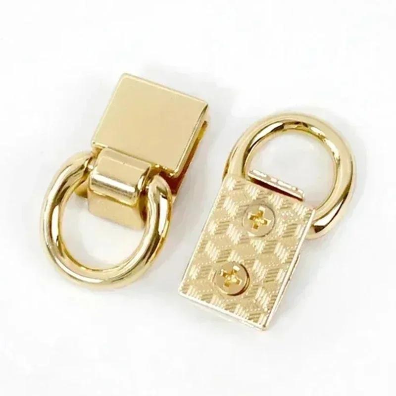 4/8Pcs Meetee 36x15mm Side Clip Buckle Bag Strap Metal Clasp D Ring Hook Handbag Screw Connector Buckles Leather Craft Hardware