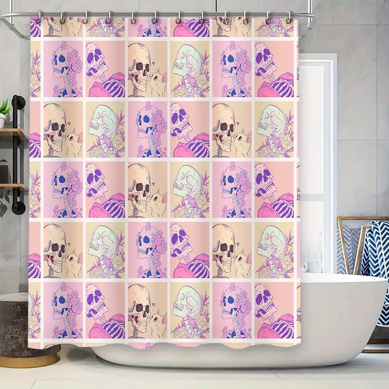 

Boho Shower Curtain Floral Pattern Aesthetic Room Decor Nature Landscape Bathroom Set Vintage Wall Art Tropical Plants Wall Hang W60H190(CM)-1 Pcs