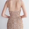 Vestido longo de lantejoulas para festa, vestido noturno para banquete, vestidos de noite