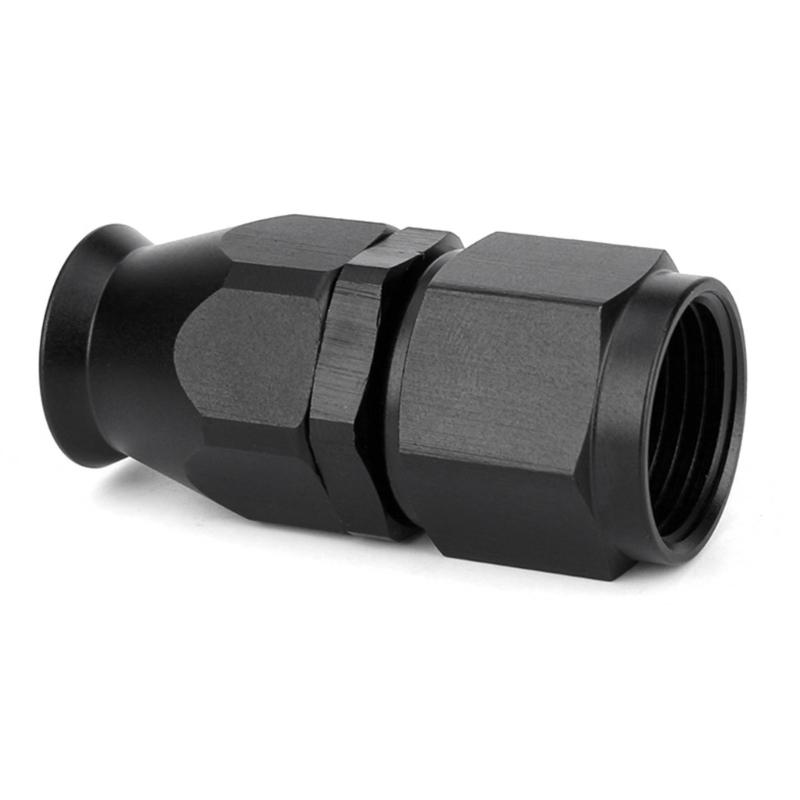 Pack of 4 PTFE Fuel Hose End Joint Fitting Adapter Straight Aluminum Hose End Fitting Auto Accessory Quick Installation