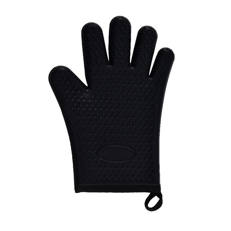 Cross-Border Thickened Silicone Heat-Resistant Gloves for Kitchen and Baking