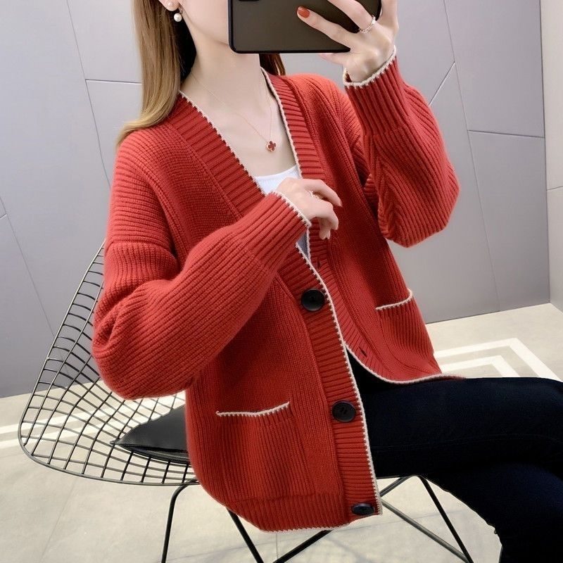 Spring Autumn Women's Sweater Cardigan Knitted Shirt Top Shawl Loose Sweater