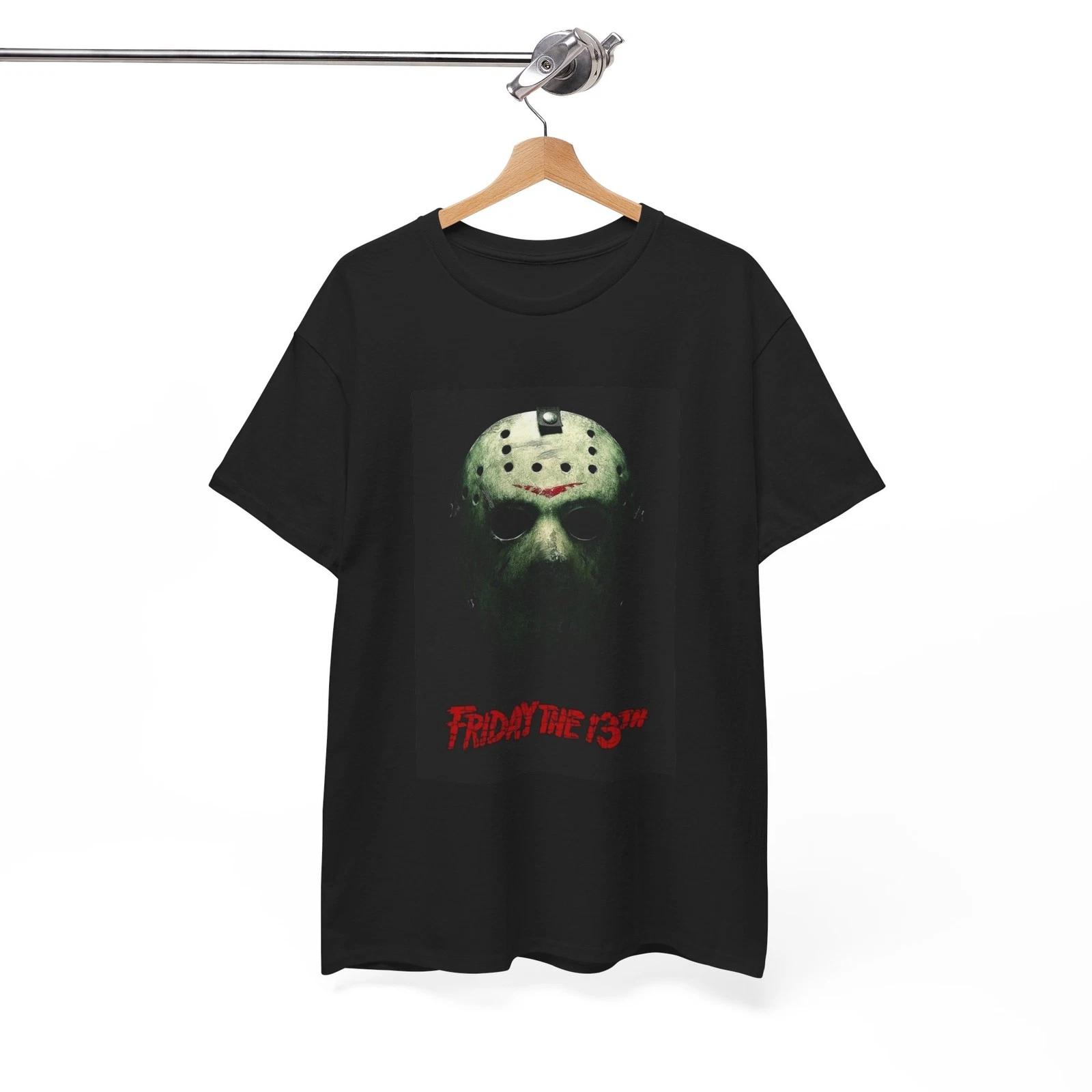 

Friday The 13th Tshirt Retro Horror Movie Merch Retro Unisex Heavy Cotton Tee L
