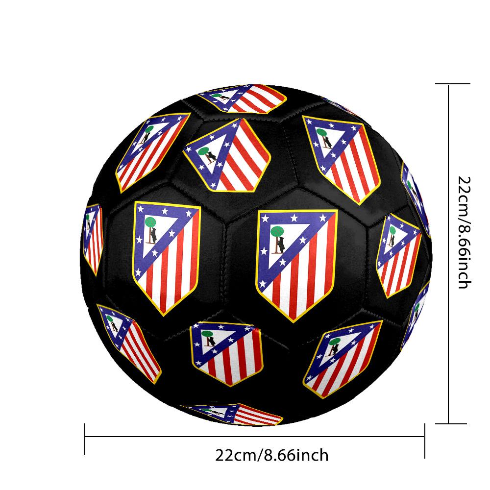 Pallone da Calcio da Partita Atletico Madrid Tema Taglia 5 Professionale da Esterno Pallone da Allenamento Morbido al Tocco