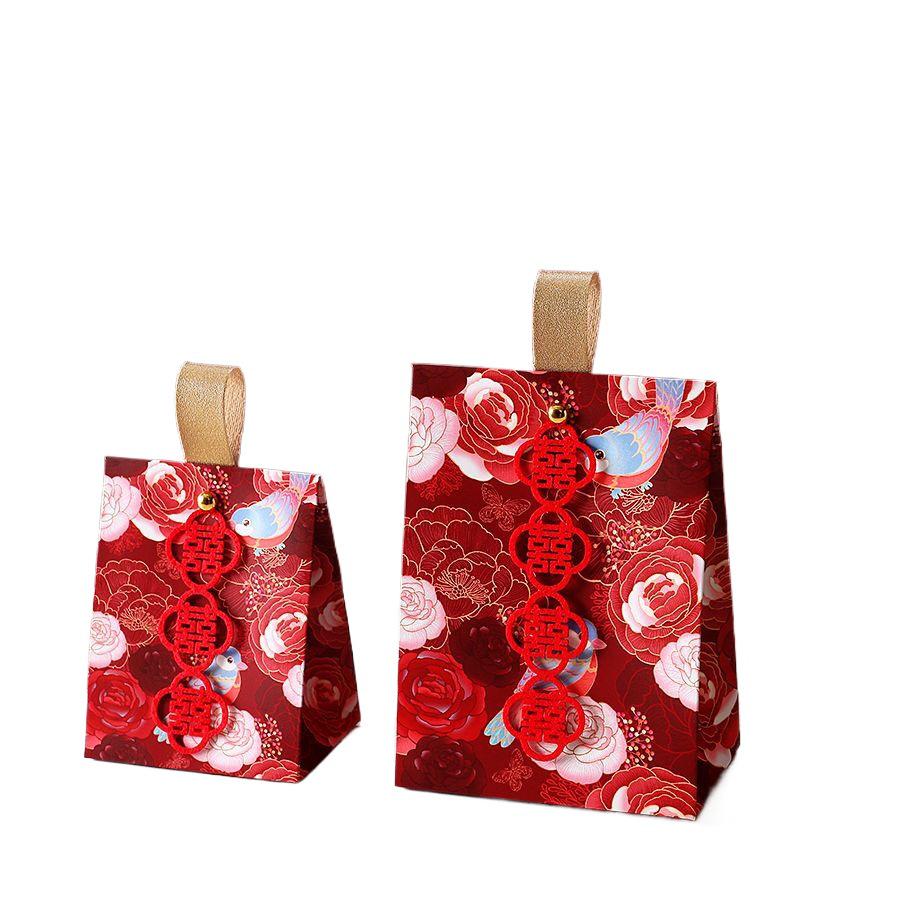 2025 Elegant Wedding Favor Candy Boxes: High-End Handheld Gift Bags