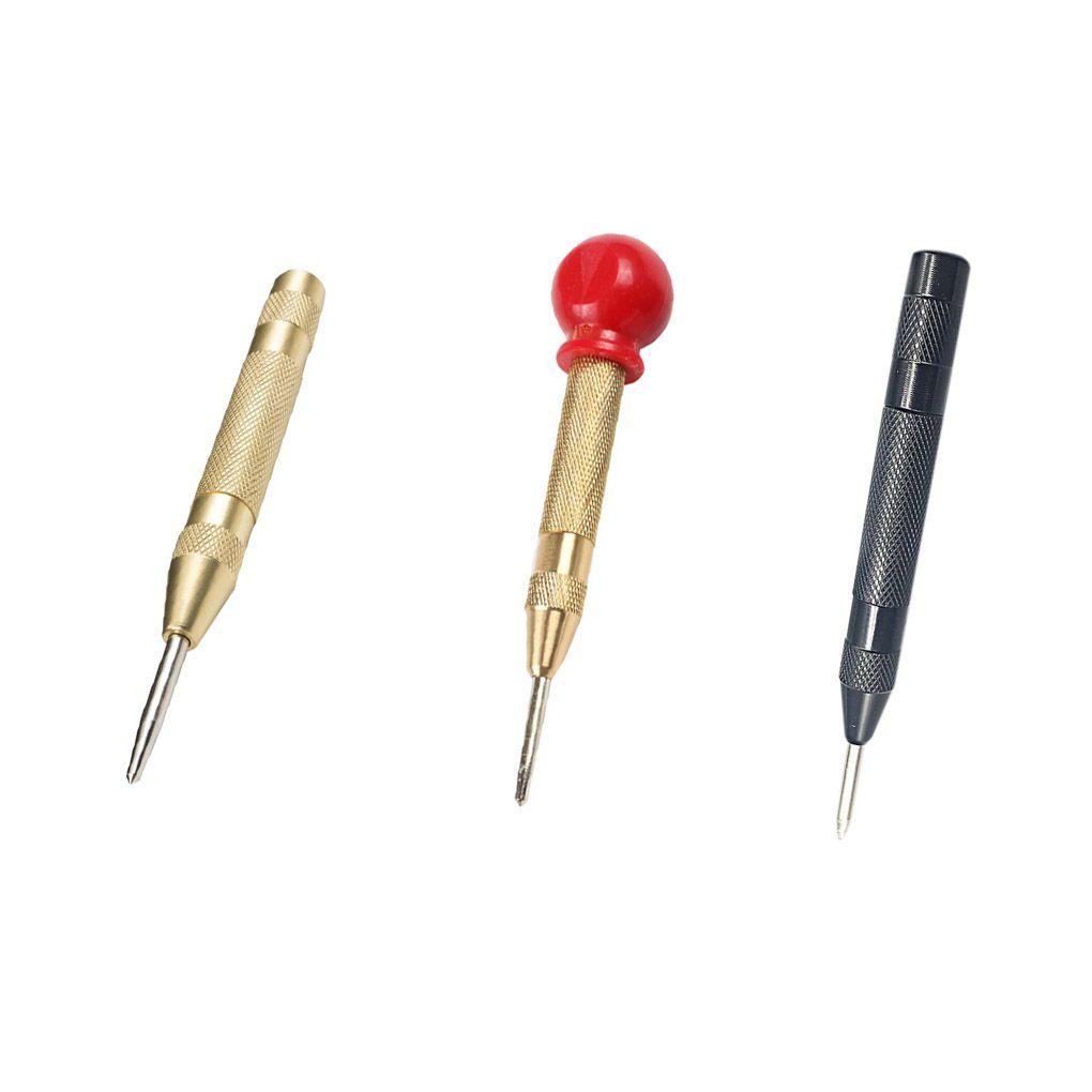 HSS Center Punch Spring Locator Hand Drilling Tools Wear-resistant Window Breaker for Household Industry Using Device