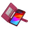 For iPhone 17 Pro Case Zipper Pocket Wallet Leather Phone Cover with Straps