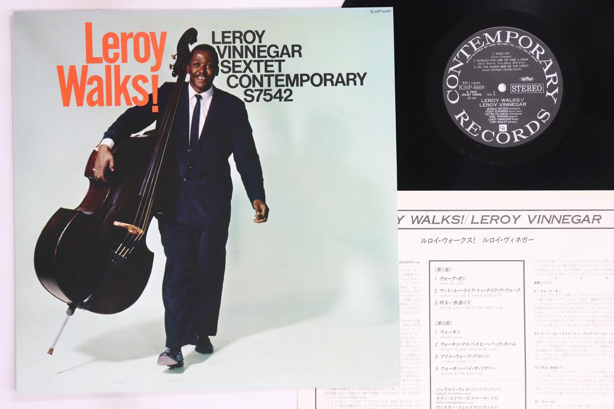 

LP Record LEROY VINNEGAR - Leroy Walks! K20P6609 CONTEMPORARIES 1981 Japan Jazz Used
