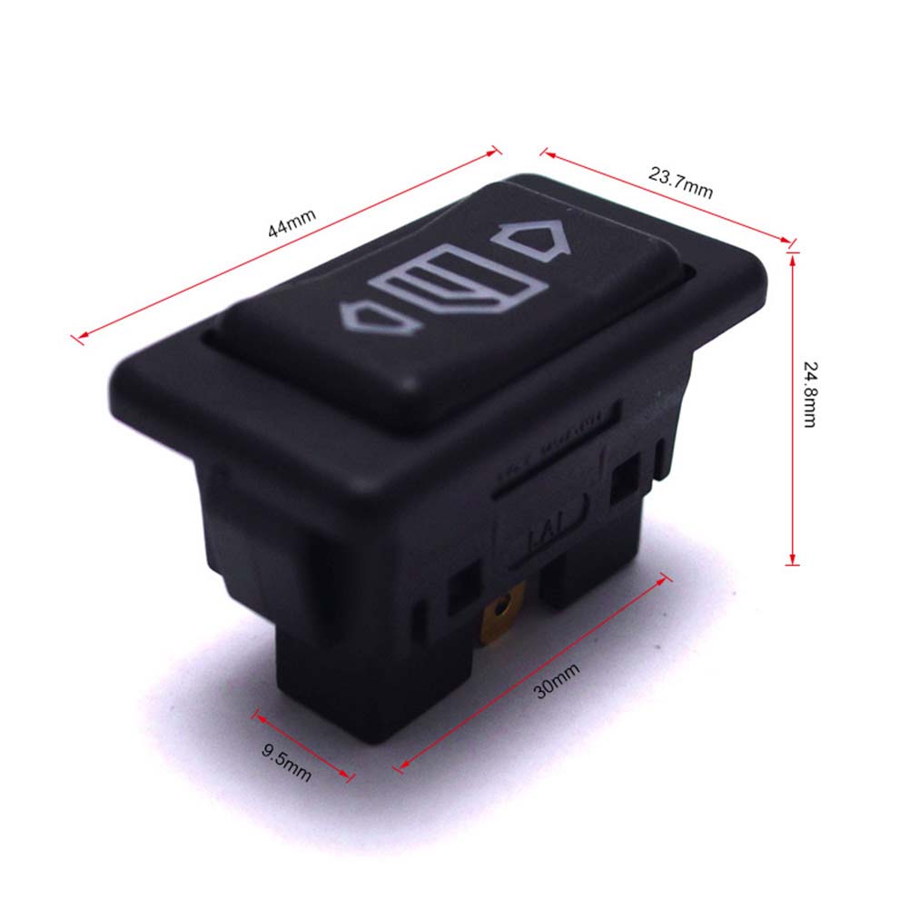 12V24V 10A 6Pin Auto Elektrischer Fensterheberschalter Knopf für Alle Autos mit Grüner LED-Leuchte Auto