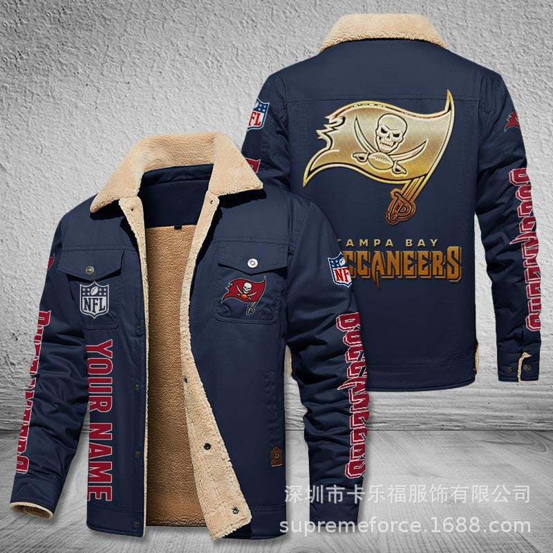 American football team football jersey Philadelphia Eagles jersey autumn and winter velvet cotton jersey sports jacket men's jacket