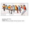 Vögel auf dem Ast Wandaufkleber Bunte Vogel Wandtattoos Selbstklebend Abziehen und Aufkleben Kunst Wandbilder für Schlafzimmer Büro Klassenzimmer Wohnzimmer