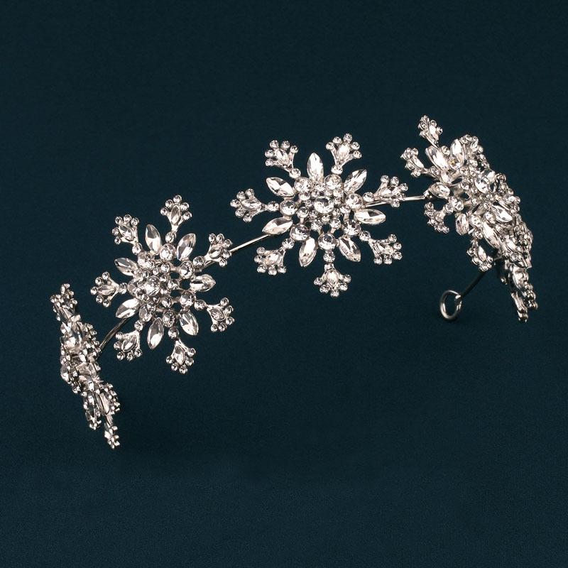 

Snowflake Water Diamond Bridal Hair Immortal Suitable for Main Yarn Design Multiple Scenes Light Luxury Elegant Hair Accessories