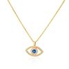 Stainless Steel Evil Eyes Pendant Necklace For Womens Jewelry Clavicle Chains Necklaces Gifts Party Dropshipping