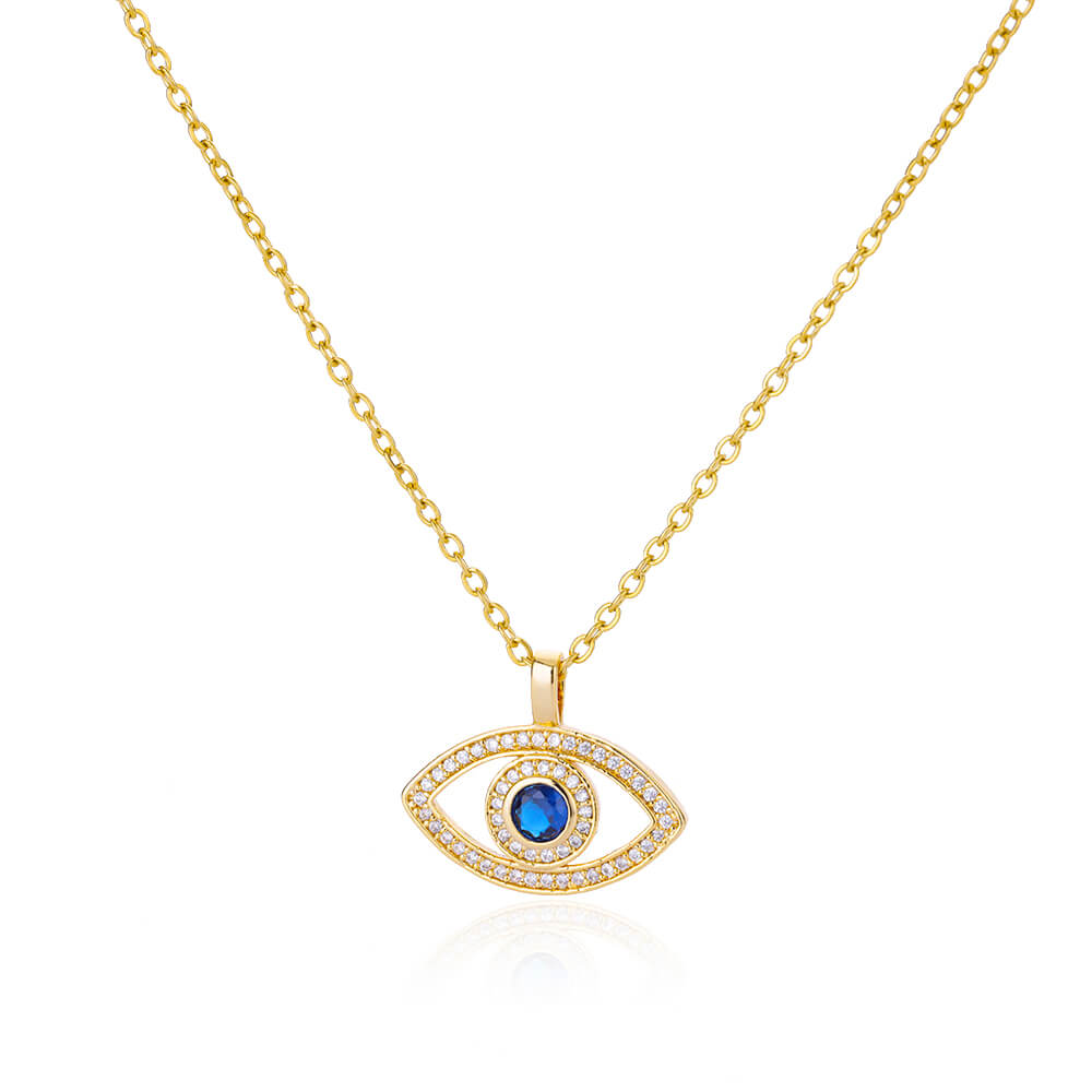 Stainless Steel Evil Eyes Pendant Necklace For Womens Jewelry Clavicle Chains Necklaces Gifts Party Dropshipping