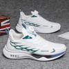Men’s Summer Mesh Breathable Running Shoes with Rotating Buckle, Height-Boost, and Shock Absorption