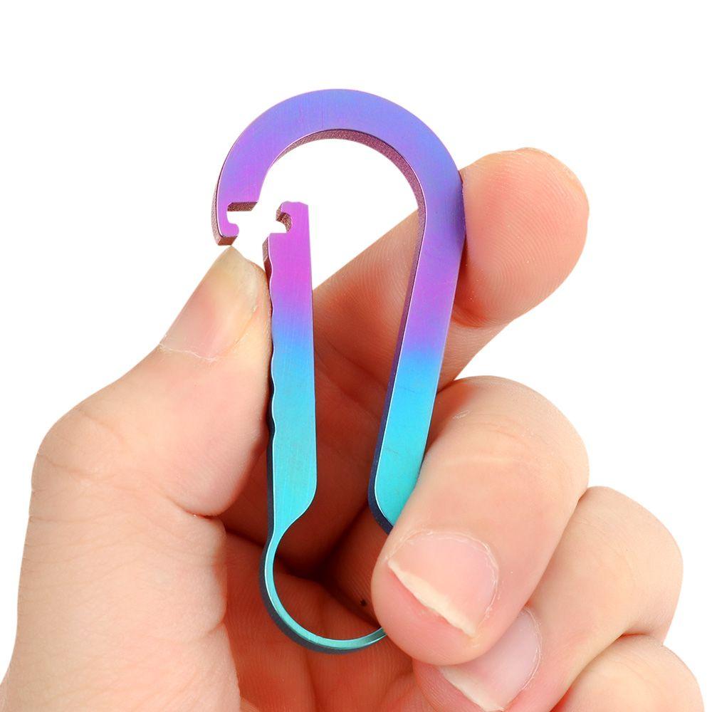 Circle Creative EDC Tool Small Large Buckle Backpack Buckle Hanging Buckles Titanium Keychain