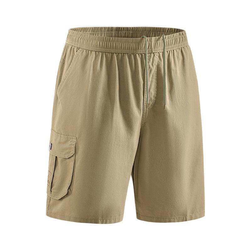 Sports Shorts Summer Thin Breathable Workwear Loose Running Pure Cotton Casual Five Quarter Pants Elastic Men's Pants