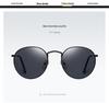 Unisex Retro Fashion Polarized Metal Sunglasses - Colorful Anti-UV 3447 Frame