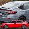 CKE For 11Th Gen Civic Hatchback Compatible With Honda Civic 2026 2025 2024   Accessories Sport Car Exterior Rear Side Window Louvers Air Vent Scoop