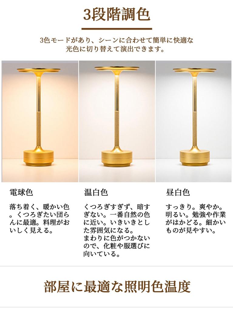 Stylish Retro Cordless Table Lamp with Touch Sensor, Nordic Design, for Bedroom, Tabletop, or Bedside Lighting. Features 3 Color Temperature