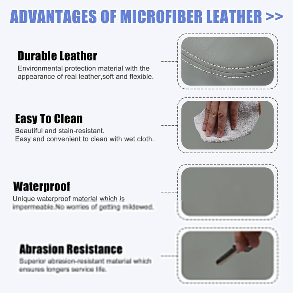 Unifizz 1 Set Center Console Armrest Cover Front Door Cover Armrest Cover Pad Replacement Microfiber Leather for Honda Pilot 2009 2010 2011 2012 2013