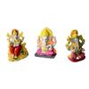 3Pcs Buddha Figure Decoration Resin Buddhism Statue Exquisite Carving Decorative Ornament Desktop Garden Sand Table Display Gift