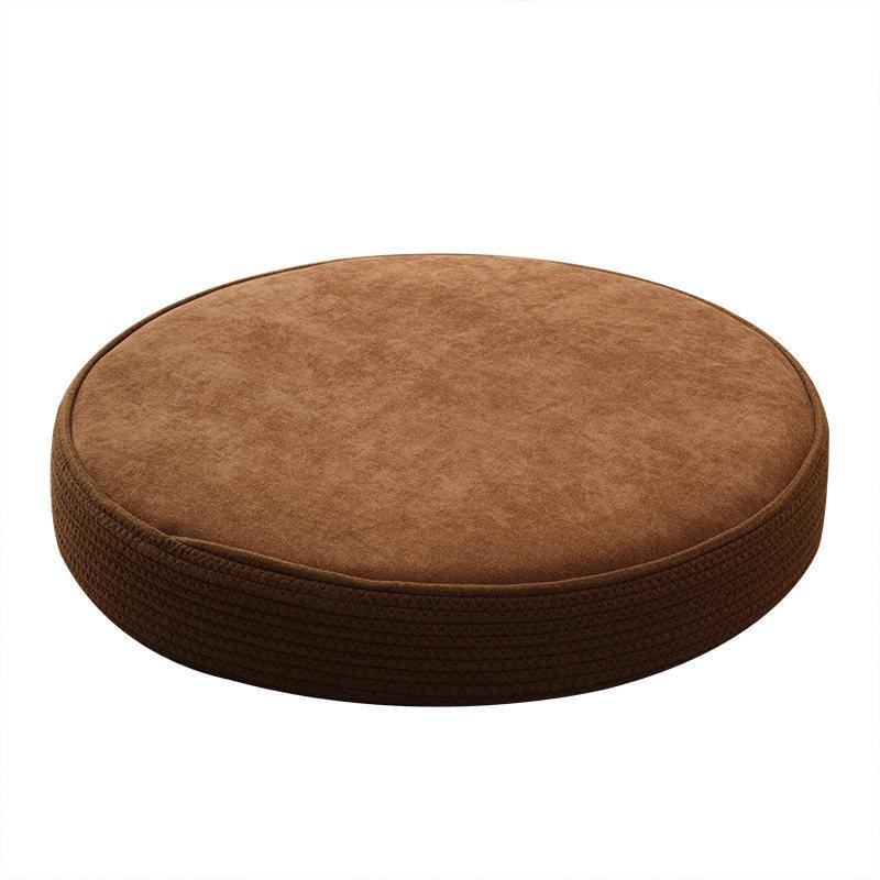 Round Thick Floor Cushion, Memory Foam Tatami & Meditation Pillow for Bay Window Seating,Portable Decorative Pad for Living Room