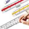Large Triangular Drawing Scale Ruler for Interior Design and Architecture