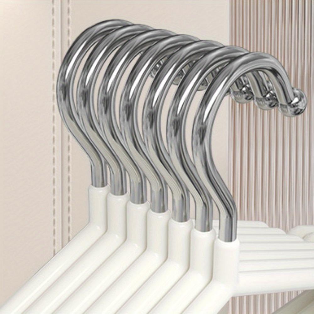 20/10Pcs Traceless Clothes Hangers Metal No-slip Clothes Hangers Durable Strong Clothes Rack Household Wardrobe Organize