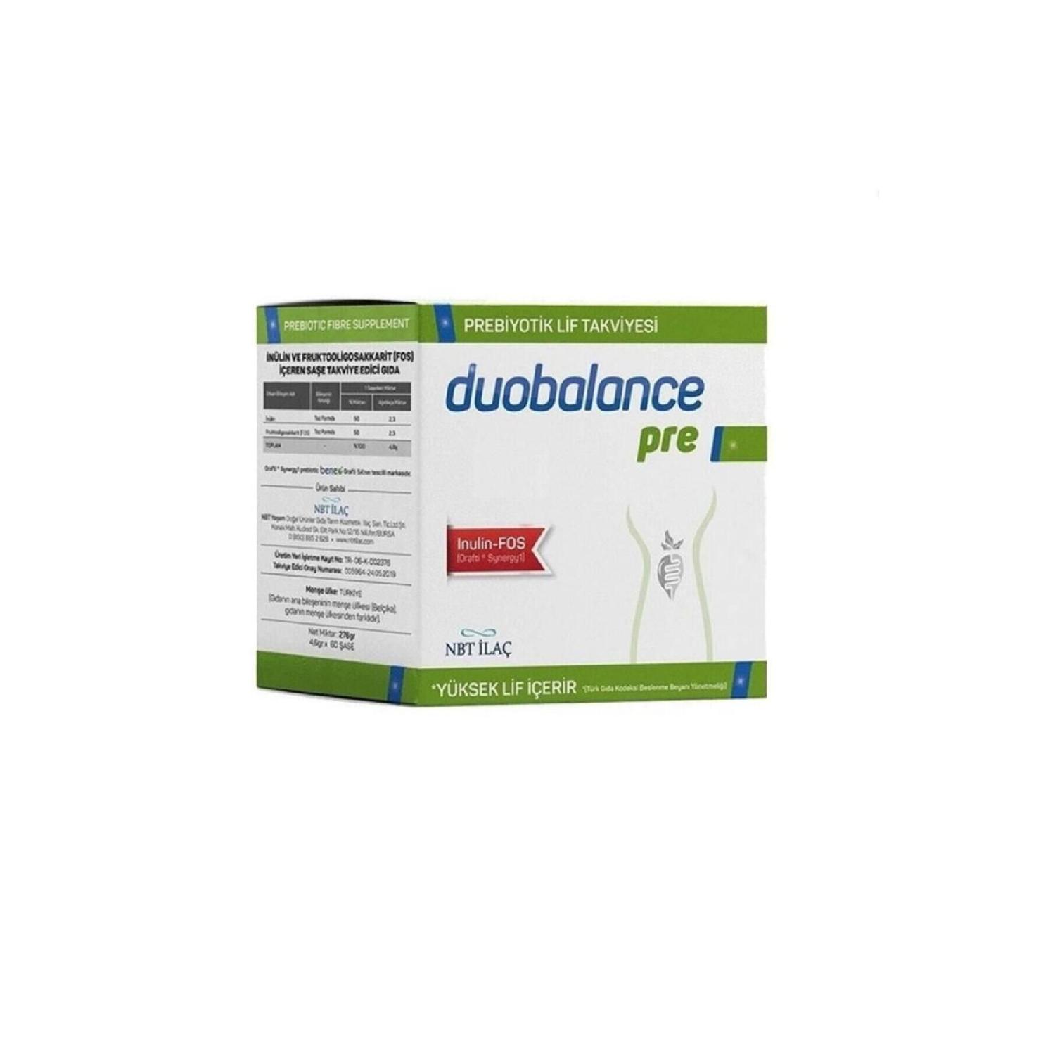

Nbt Life Duobale Pre Prebiotic Fiber 30 Sae