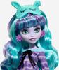 Monster High Doll and Sleepover Twyla Doll with Pet Bunny Creepover Party Accessories, Dustin,