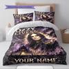 Name Custom Ozzy Pattern Bedding Set Quilt Cover Pillowcase Home Decor Gift (1 * Duvet Cover + 2 * Pillowcase, Without Core)