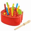 Wooden Catching Worms Game Strawberry Apple Shaped Educational Apple Game  Home Schooling