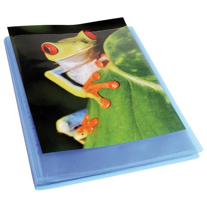 Porte vues - EXACOMPTA - Chroma KC A4 120V - Couleur bleu - 120 pochettes - Personnalisable