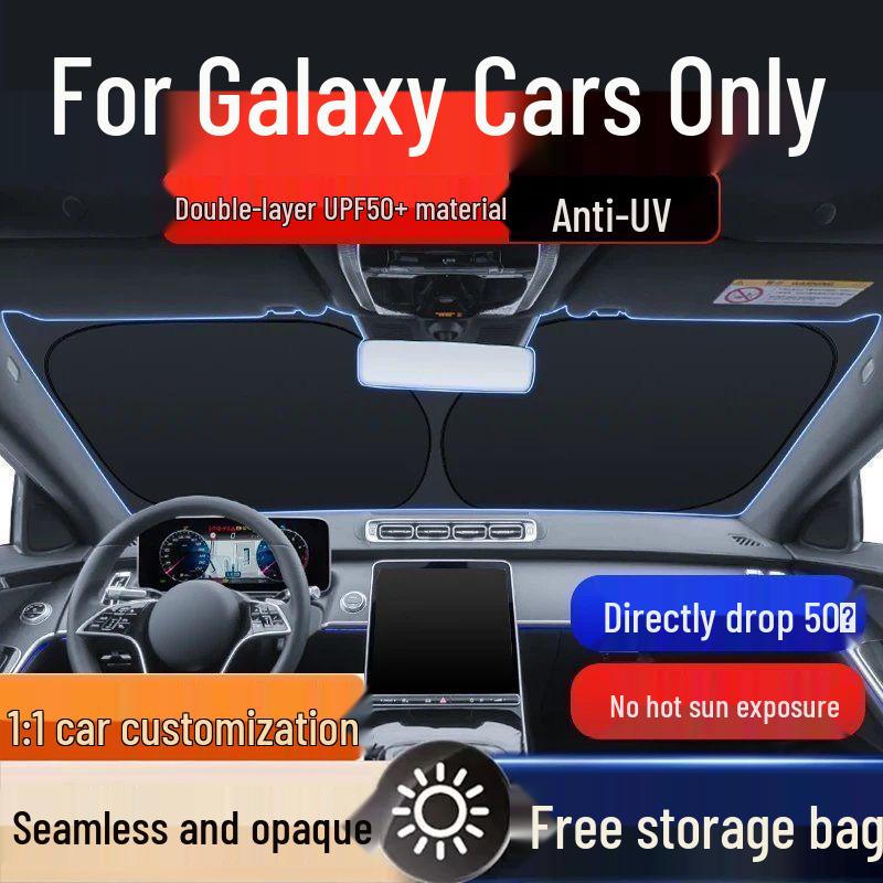 Galaxy L7/E8/L6/E5/E6 Car Windshield Sunshade - Summer Sun Protection & Heat Insulation Galaxy L7 Sunshade - Upgraded/Thickened