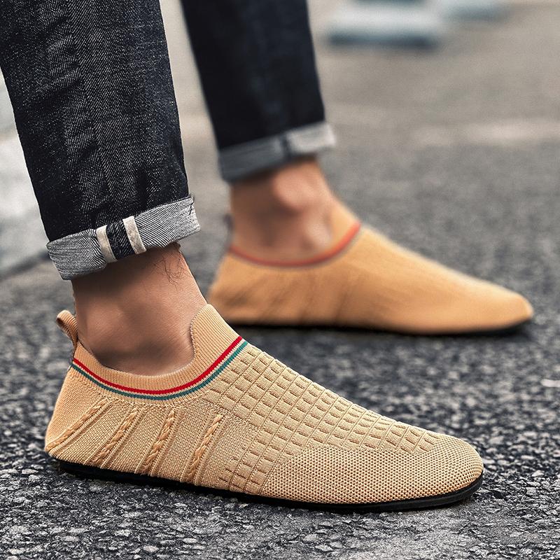 YRZL Men Thin Bottom Driving Moccasins High Quality Male Walking Shoes Breathable Mesh Casual Loafers Soft Comfortable Man Shoes