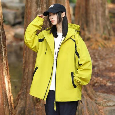 Damska jesienno-zimowa wiatroszczelna, wodoodporna i oddychająca bluza outdoorowa