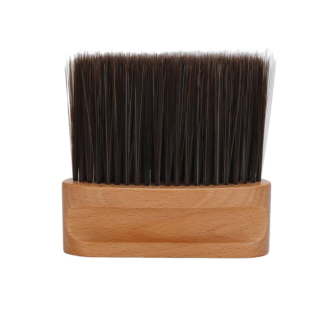 Professional Barber Neck Duster Brush Soft Nylon Hair Wodden Handle Hair Sweeping Cleaning Brush