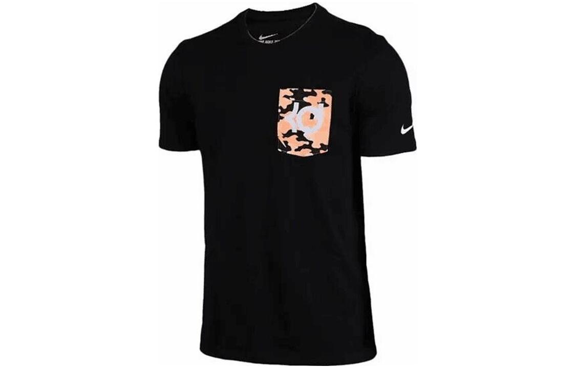 

Nike T Shirts Men s Black Crew Neck Moderate Straight Fit 717890-010 M