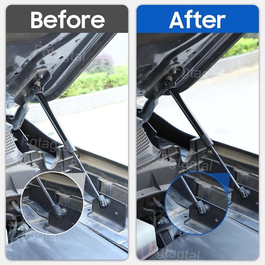 Front Hood Lift Supports Shock Struts Fit for Nissan Titan 2017-2021, Car Front Hood Lift Supports Kit Assist Hydraulic Rod Gas Charged Strut Shock