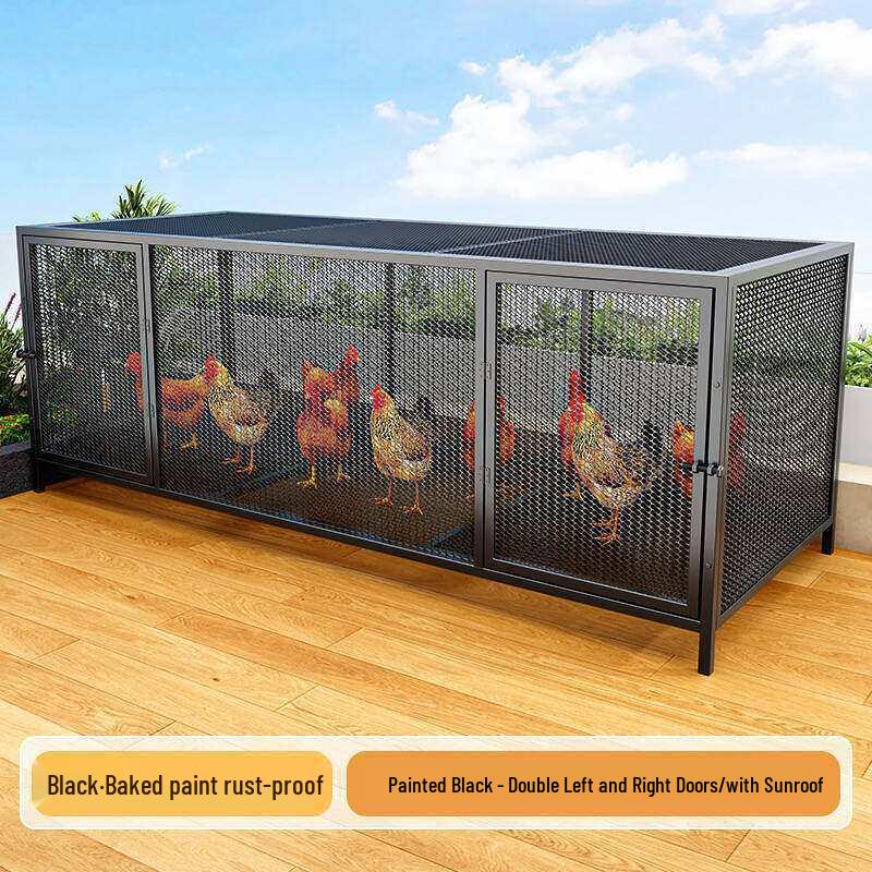 Large Rustproof Multi-Animal Coop: Pigeon, Rabbit, Chicken – Thick Iron Wire Mesh