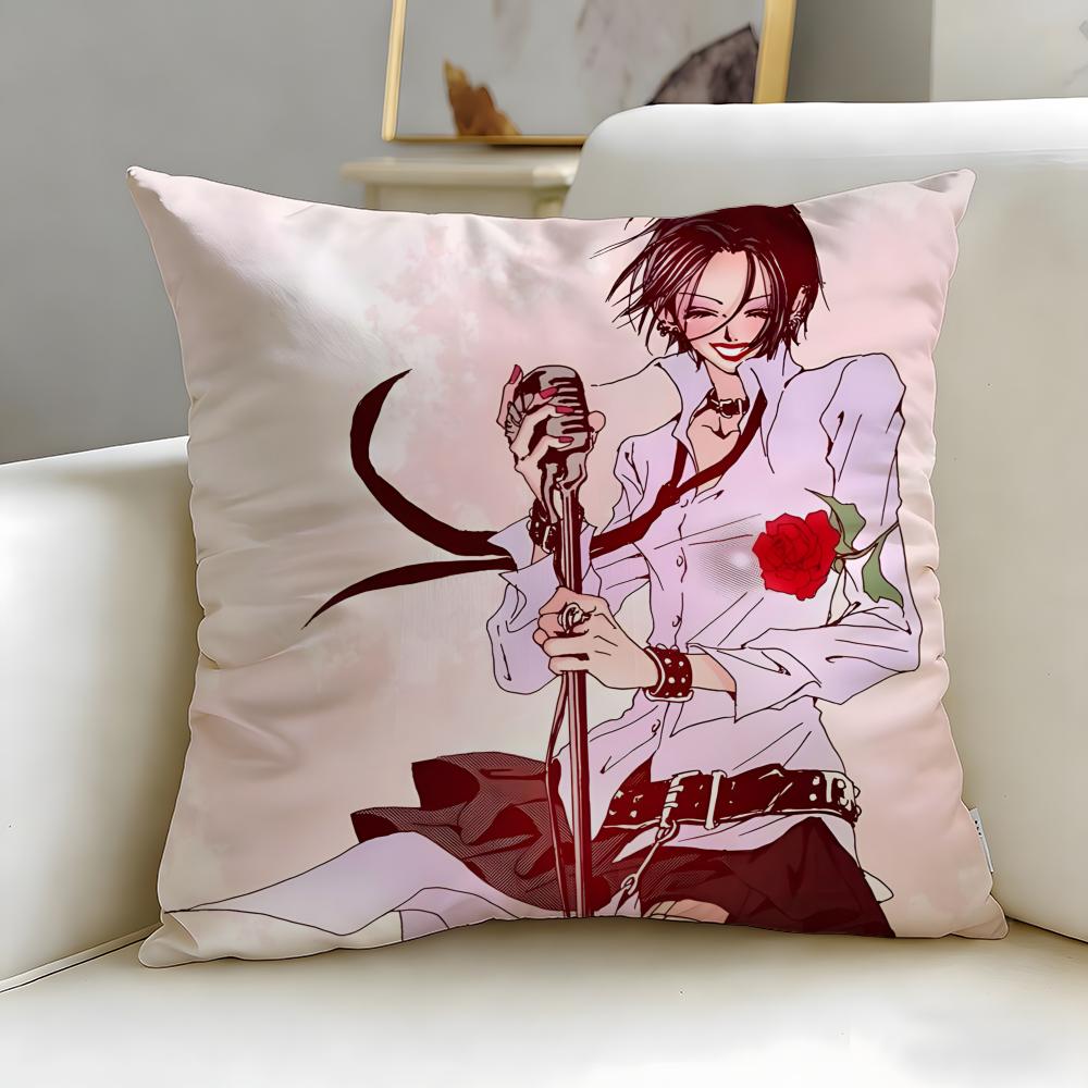 Drama Anime NANA Cushion Cover Soft EasyWash Pillow Case Versatile for Couch Bed Travel and Office